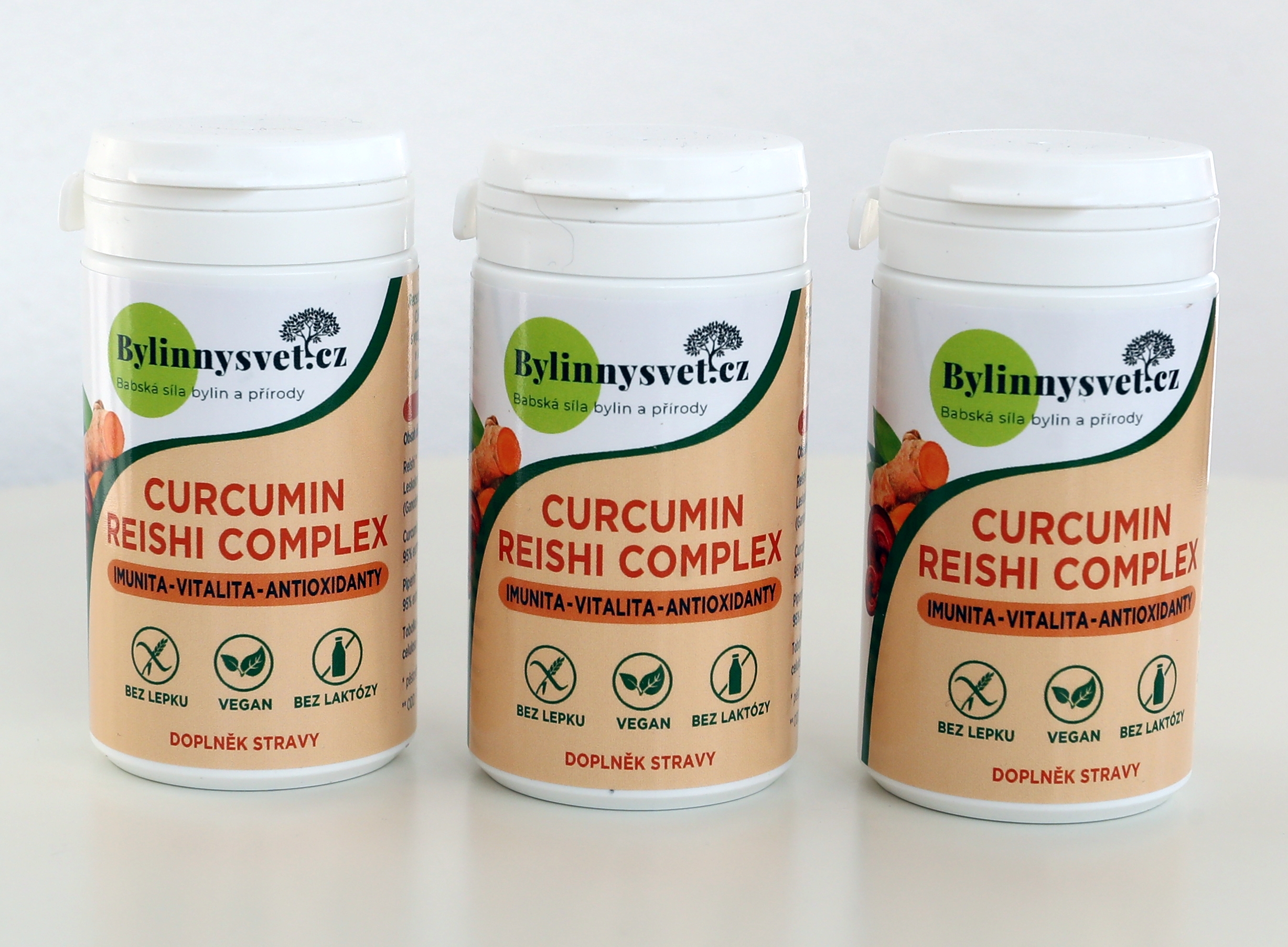 Balíček Curcumin s reishi (3 x 60 tbl.)